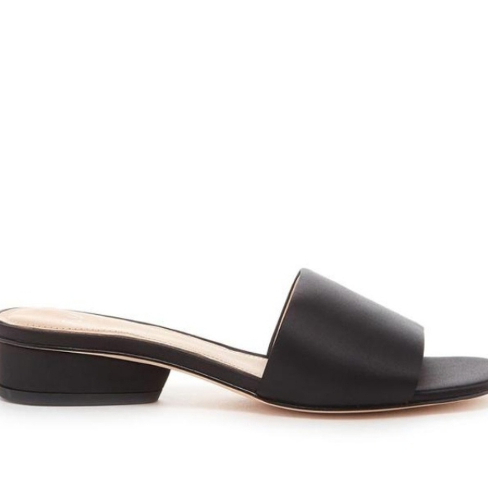 Chic Black Satin Pour La Victoire x Anthro Slides - Picture 3 of 9